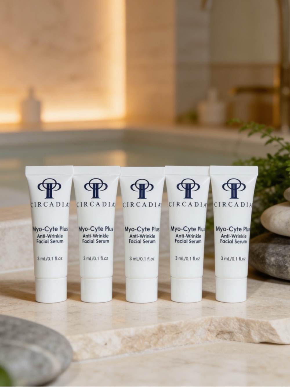 Circadia Myo-Cyte Plus Anti-Wrinkle Facial Serum - TRAVEL SIZE 0.17oz ea (5)